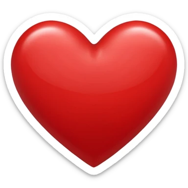 Animated heart sticker