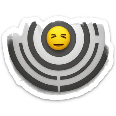 target with coin in center  sticker