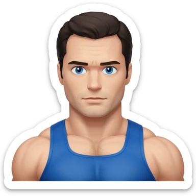 Henry Cavill with blue eyes sticker