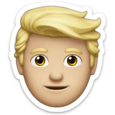 Trump with Israel flag  sticker