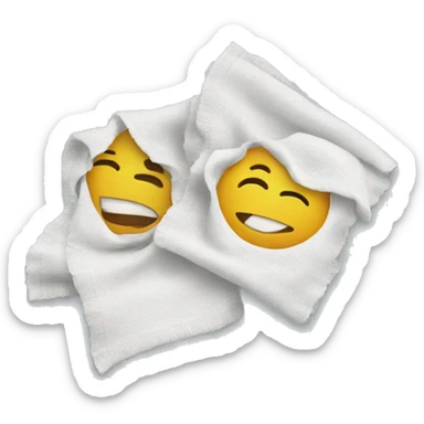 two cleaning rags sticker