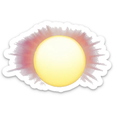 purple sun rays sticker