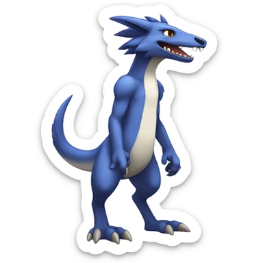 Cute Lombax-Sergal-Vernid-Fakemon full body  sticker