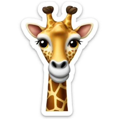 Girafe en laine  sticker
