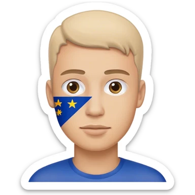 man european union enthusiast  sticker