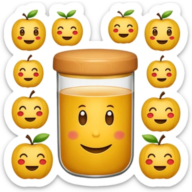 Сгенерируй эмодзи сердечко лимоновое с блестками sticker