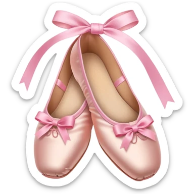 Ballerina pointe shoes sticker