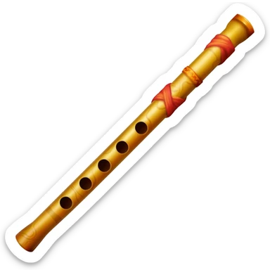 Krishna flute sticker