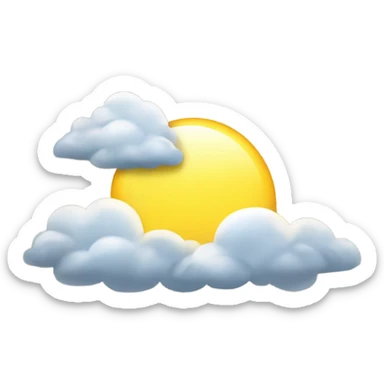 Morning sunlight breaking through the clouds sticker