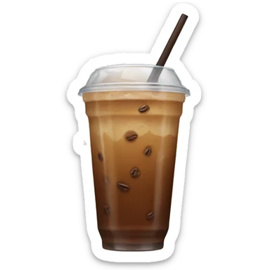 Iced coffee sticker