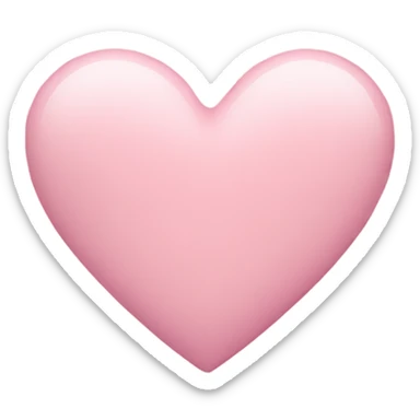 pastel pink heart sticker