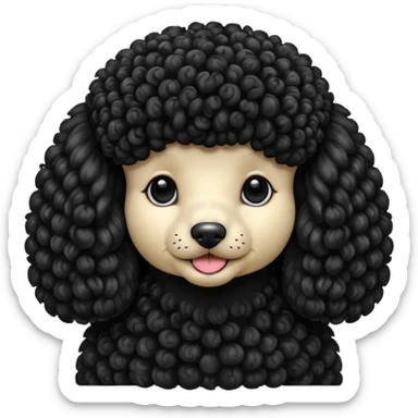 Perro poddle sticker