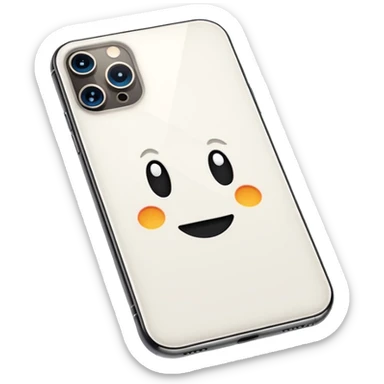 white iphone 15 pro max  sticker