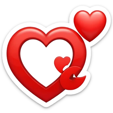 The capital letter G surrounded by a heart sticker