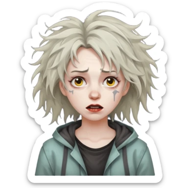 insane woman sticker