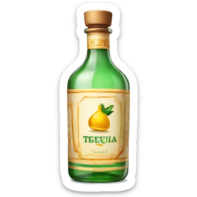 A bottle of tequila sticker
