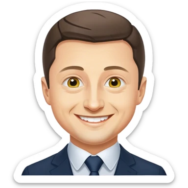 Vladimir Zelensky is delighted sticker