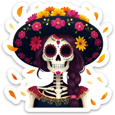 catrina sticker