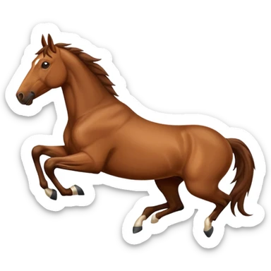 Horse jumping sticker