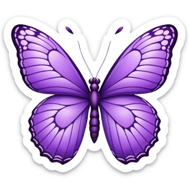 Borboleta lilás  sticker