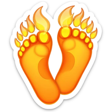Footsteps of fire sticker