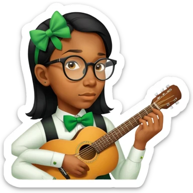 Leprechaun Guitarist sticker