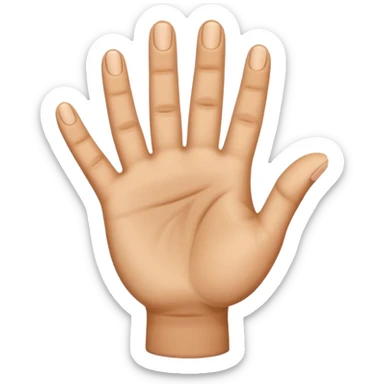 The standard hand gesture for a Curry 3 point make sticker