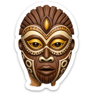 African Tribal Mask sticker