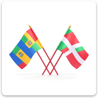 minimalist São João flags, glossy 3D emoji style, #00C7B4 color, symmetrical on white background, eye-level, cool white studio lighting, realistic 3D modeling sticker