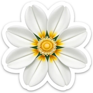 white flower emoji sticker