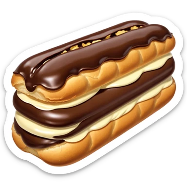 Chocolate eclairs sticker