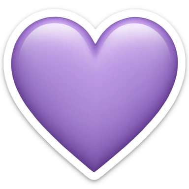 Light Purple Heart sticker
