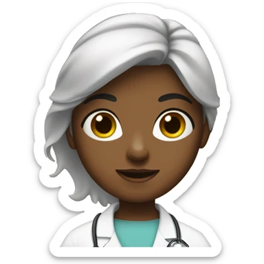 girl doctor sticker