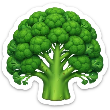 Spiritual ninja broccoli colony sticker