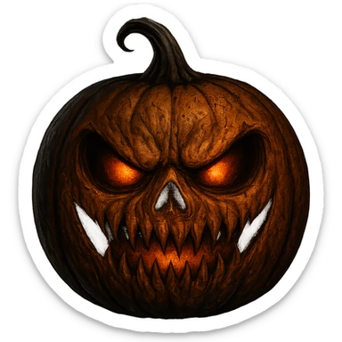 Halloween emoji, make it scary, remove background  sticker