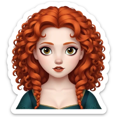 Merida Disney gothic  sticker