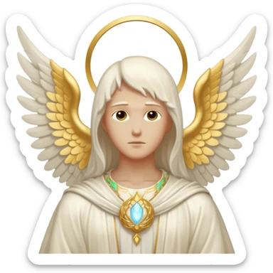 Aesthetic biblical faceless archangel sticker