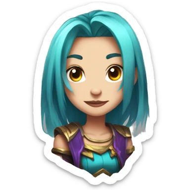 Jinx league of legend sticker