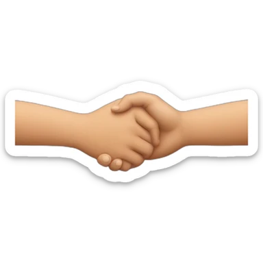 Holding hands vertically sticker