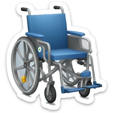 Wheelchair with motor sticker