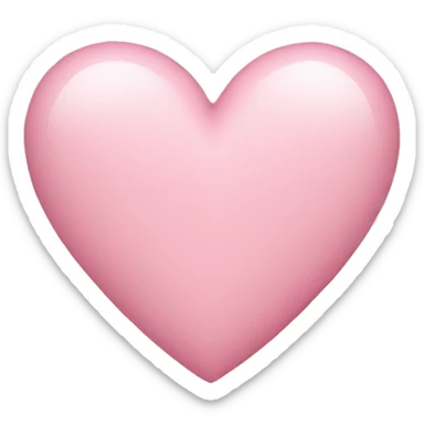 Light pink heart sticker