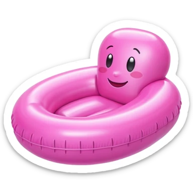 flotador rosa sticker