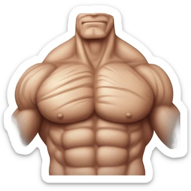pectoral muscle sticker