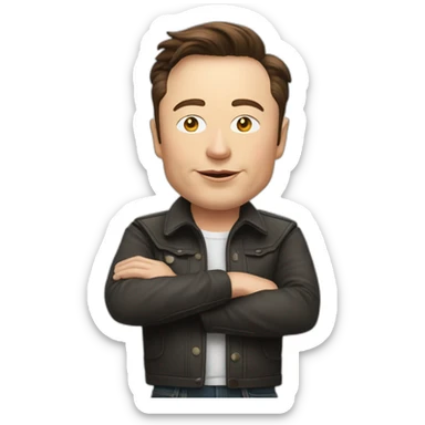 Elon musk qui dit fais un pouce en l’air sticker