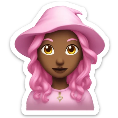 Light witch pink hello kityy sticker