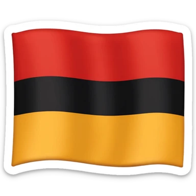 Flat Apple-style emoji of the German Empire flag sticker