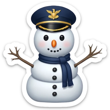Special Navy Warfare snowman sticker