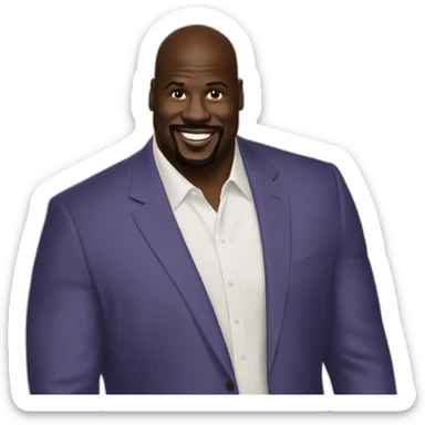 SHAQ ALSO DID IT sticker