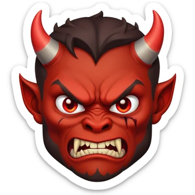 a devil with a mean sca try ride face sticker