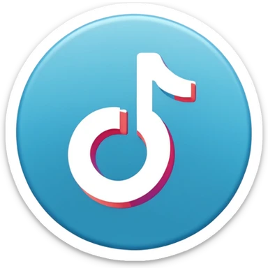 Logo tiktok comme sur app store sticker